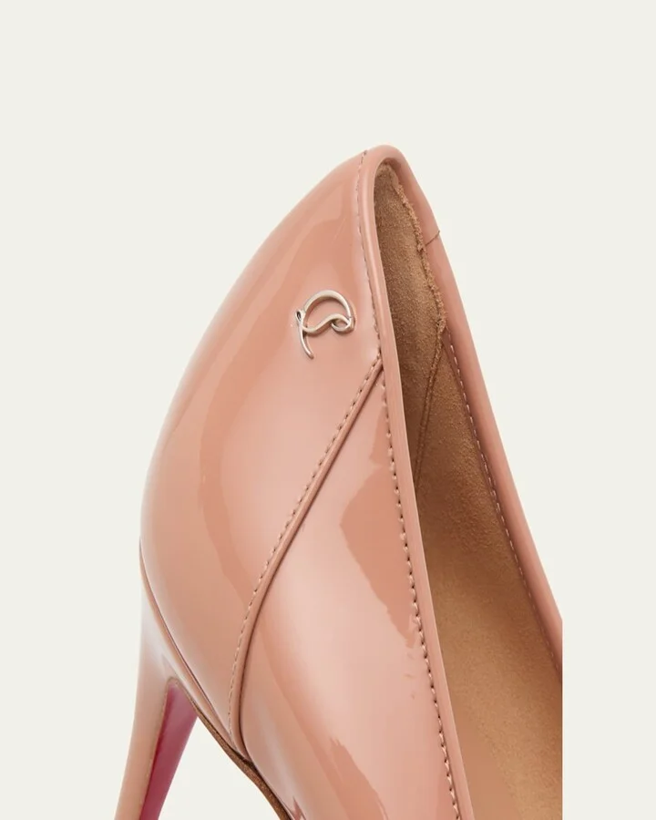 Sporty Kate Patent Red Sole Pumps - Image 7