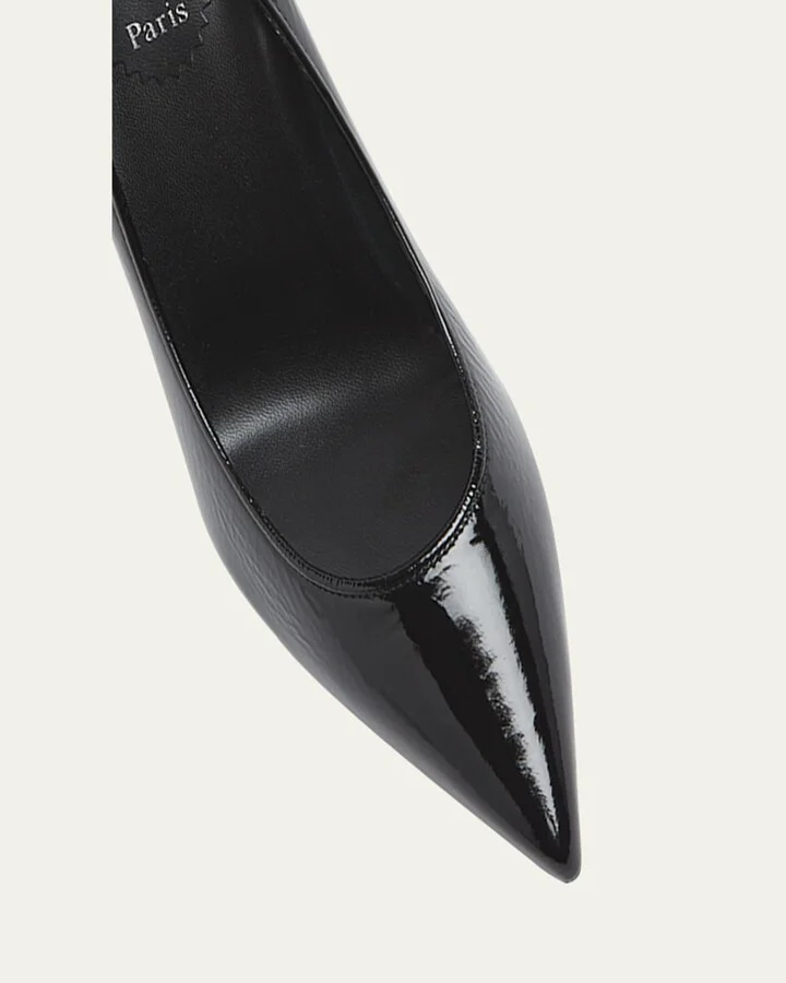 Sporty Kate Patent Red Sole Pumps - Image 8