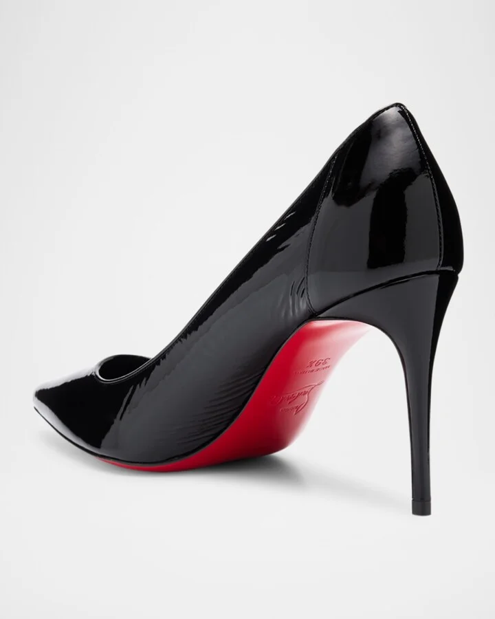 Sporty Kate Patent Red Sole Pumps - Image 8