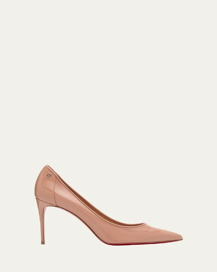 Sporty Kate Patent Red Sole Pumps