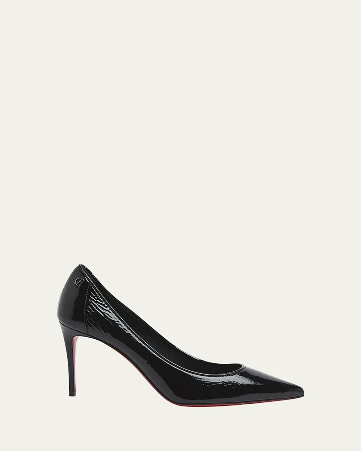 Sporty Kate Patent Red Sole Pumps