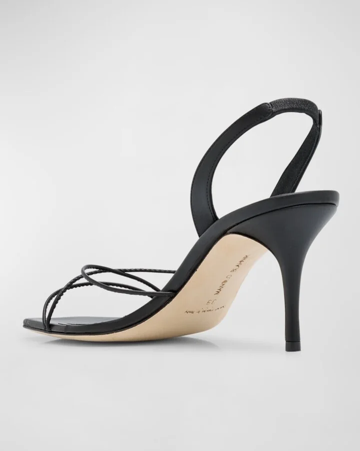 Sporty Kate Red Sole Slingback Pumps - Image 6