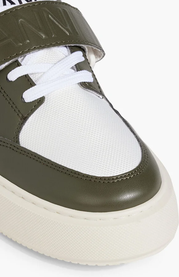 Sporty Mix Cupsole mesh and faux leather sneakers - Image 4