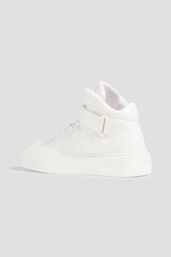 Sporty Mix perforated high-top sneakers - Image 3