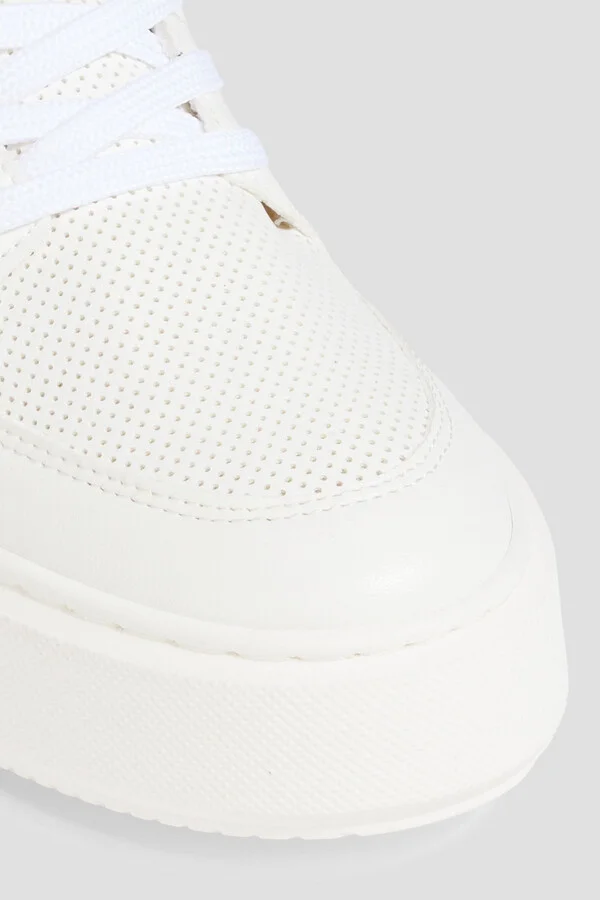 Sporty Mix perforated high-top sneakers - Image 4