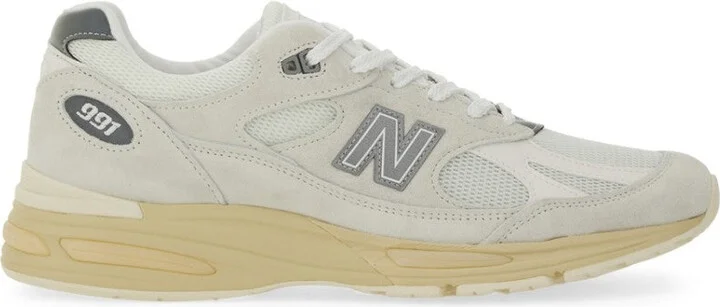 Sporty Pigskin And Mesh Sneakers With Cushioned Sole