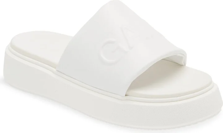 Sporty Platform Slide Sandal
