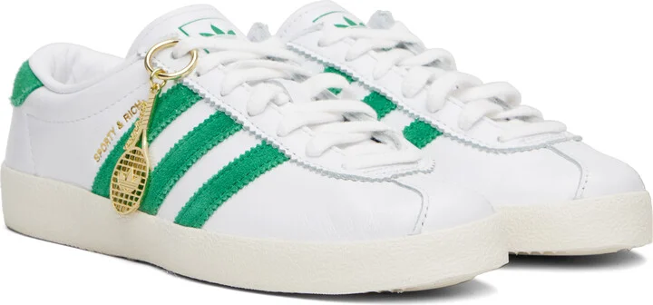 Sporty & Rich White adidas Originals Edition Blanc Sneakers - Image 4
