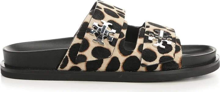 Sporty Slide Sandal With Twist Details