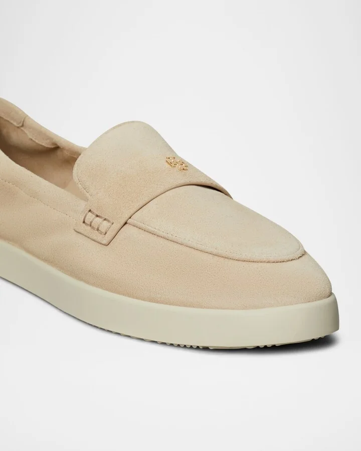Sporty Suede Slip-On Loafers - Image 3