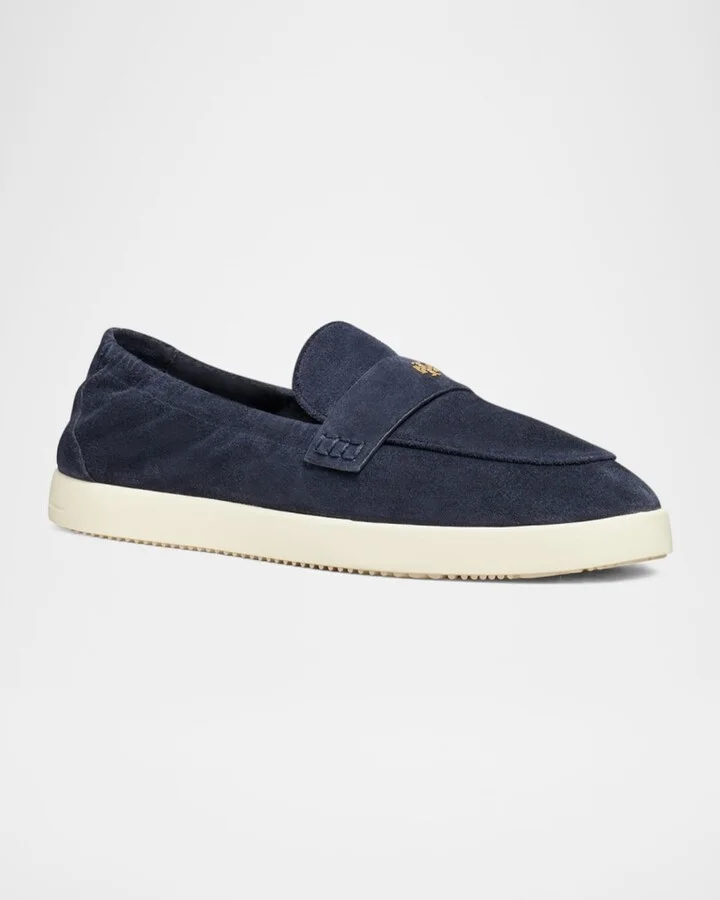 Sporty Suede Slip-On Loafers - Image 6