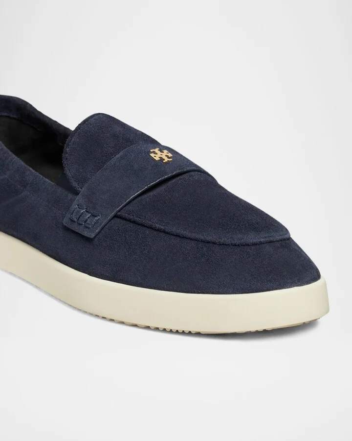 Sporty Suede Slip-On Loafers - Image 9
