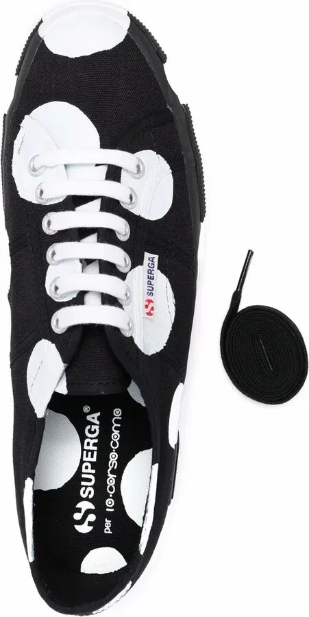 Spot-Print Low-Top Sneakers - Image 4