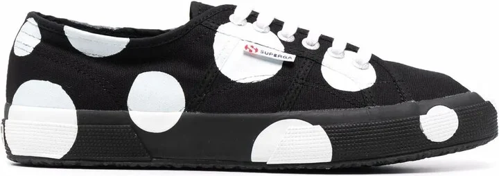 Spot-Print Low-Top Sneakers
