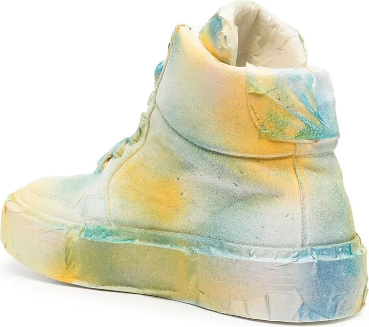 Spray-Effect High-Top Sneakers - Image 3