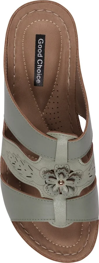 Spring Floral Wedge Sandal - Image 4