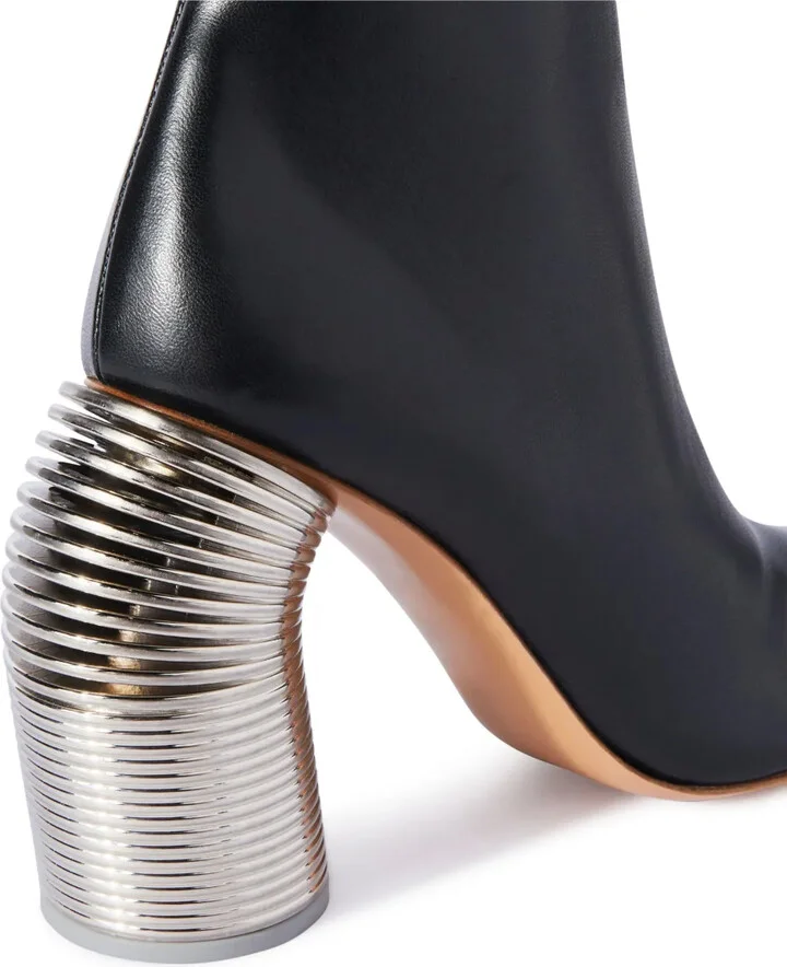 Spring leather ankle boots - Image 4