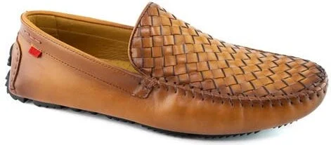 Spring St Leather Venetian Weave Driver Loafer
