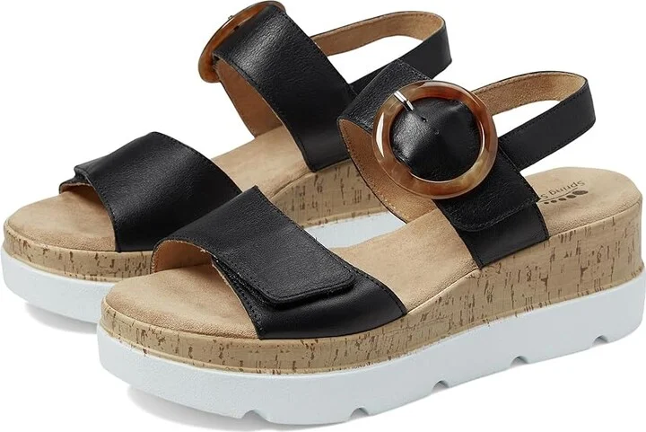 Spring Step Abarah Women's Sandals Black : EU 41 (US Women's 9.5-10) M, Leather