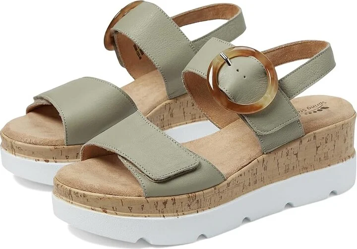 Spring Step Abarah Women's Sandals Sage Green : EU 41 (US Women's 9.5-10) M, Leather