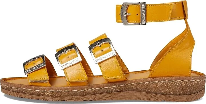 Spring Step Alexcia Women's Sandals Yellow : EU 36 (US Women's 5.5-6) M, Leather - Image 5