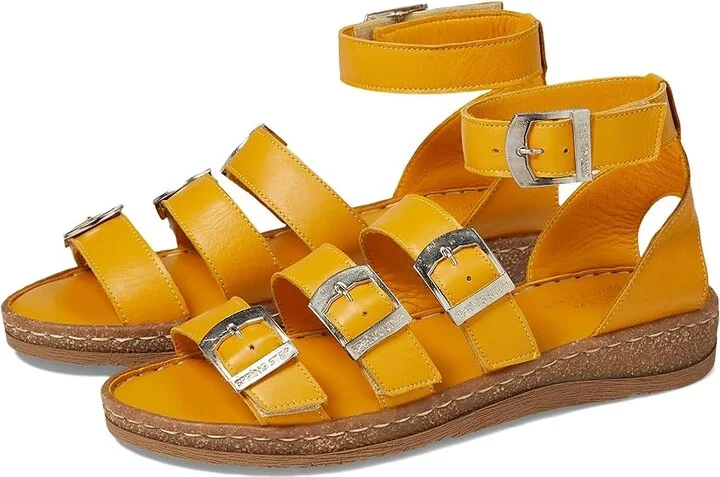 Spring Step Alexcia Women's Sandals Yellow : EU 36 (US Women's 5.5-6) M, Leather