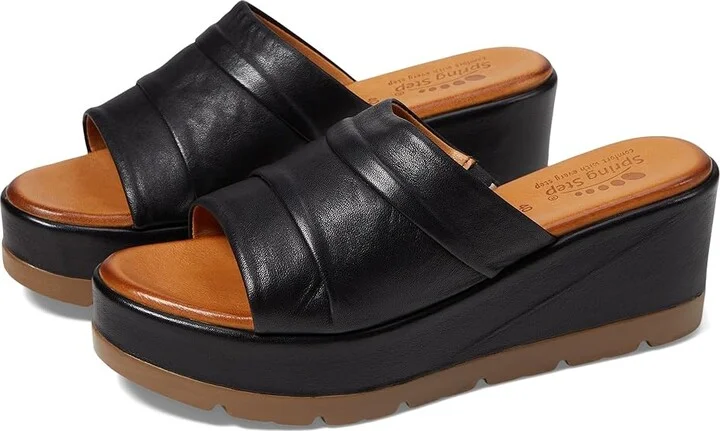 Spring Step Allerton Women's Sandals Black : EU 40 (US Women's 9) M, Leather