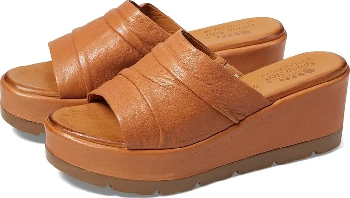Spring Step Allerton Women's Sandals Camel : EU 41 (US Women's 9.5-10) M, Leather