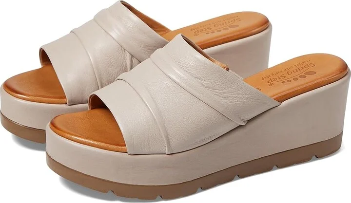 Spring Step Allerton Women's Sandals Light Taupe : EU 36 (US Women's 5.5-6) M, Leather
