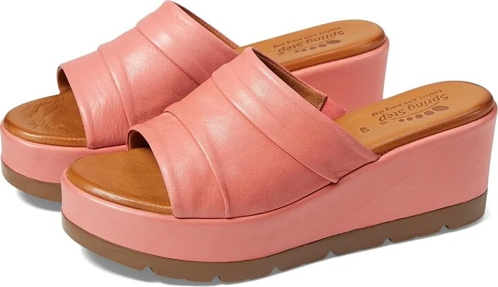 Spring Step Allerton Women's Sandals Salmon : EU 38 (US Women's 7.5-8) M, Leather