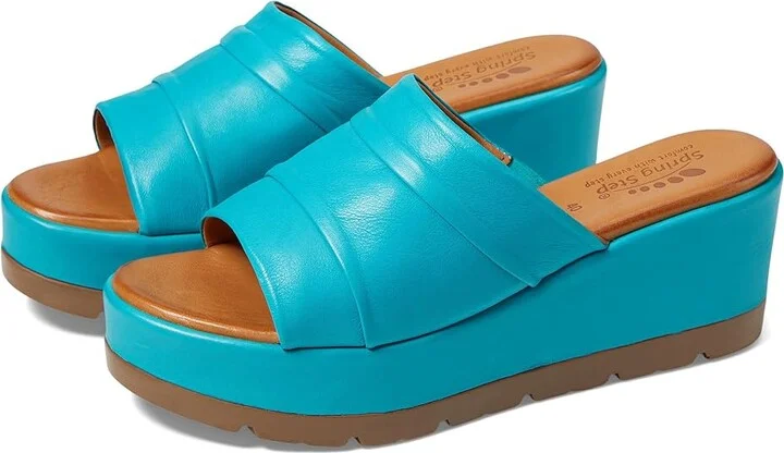 Spring Step Allerton Women's Sandals Turquoise : EU 40 (US Women's 9) M, Leather