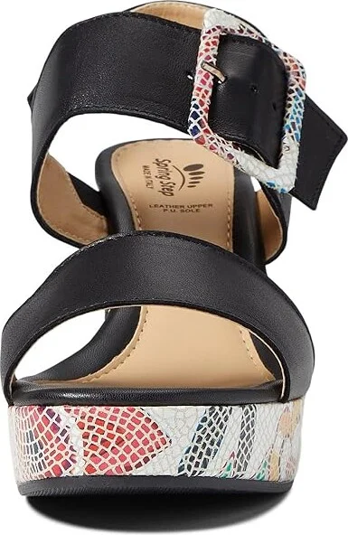 Spring Step Azucar Women's Shoes Black Leather : EU 36 (US Women's 5.5-6) M - Image 2