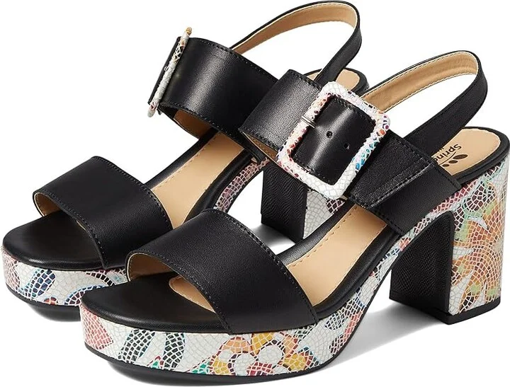 Spring Step Azucar Women's Shoes Black Leather : EU 36 (US Women's 5.5-6) M