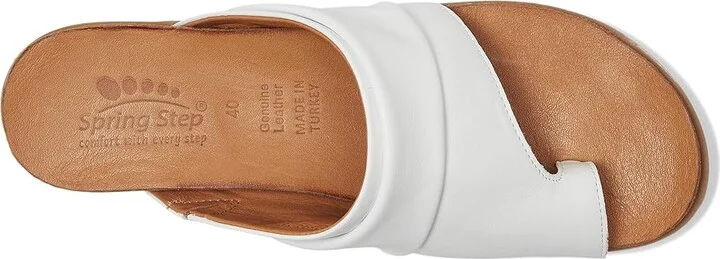 Spring Step Bates Women's Sandals White : EU 40 (US Women's 9) M, Leather - Image 2
