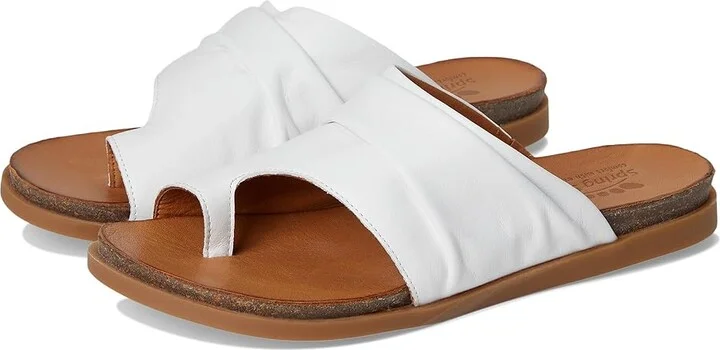 Spring Step Bates Women's Sandals White : EU 40 (US Women's 9) M, Leather