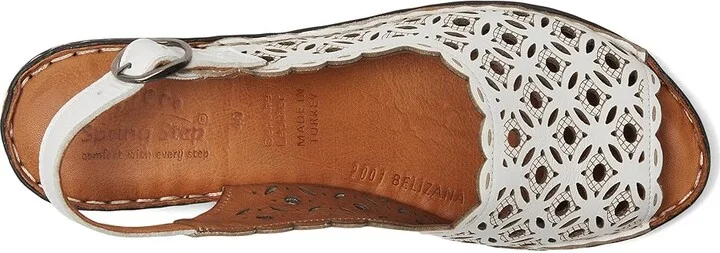 Spring Step Belizana Women's Shoes White Leather : EU 36 (US Women's 5.5-6) M - Image 2
