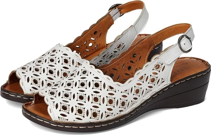 Spring Step Belizana Women's Shoes White Leather : EU 36 (US Women's 5.5-6) M