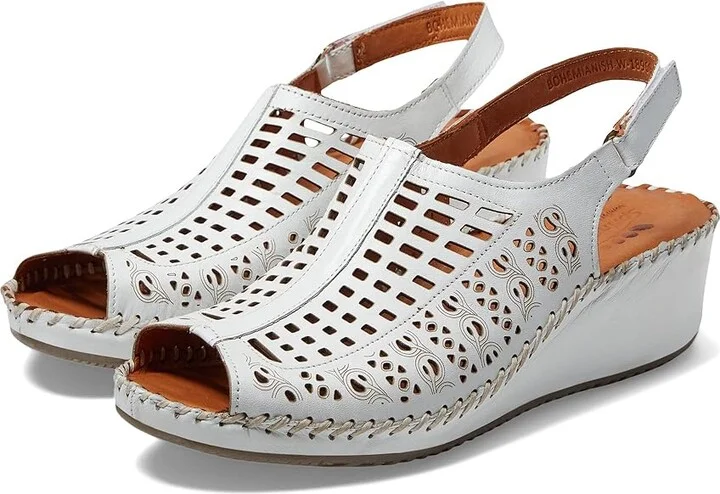 Spring Step Bohemianish Women's Shoes White : EU 37 (US Women's 6.5-7) M, Leather