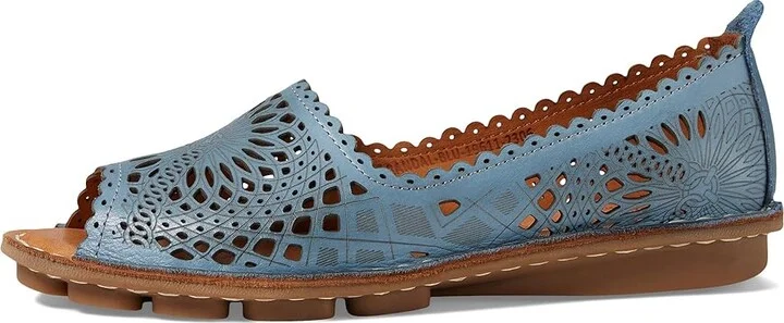 Spring Step Brandal Women's Work Lace-up Boots Blue : EU 38 (US Women's 7.5-8) M, Leather - Image 5