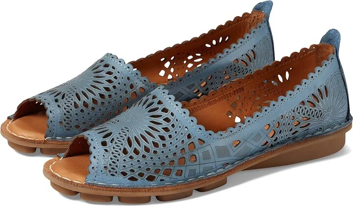 Spring Step Brandal Women's Work Lace-up Boots Blue : EU 38 (US Women's 7.5-8) M, Leather