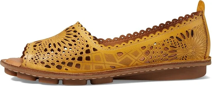 Spring Step Brandal Women's Work Lace-up Boots Yellow : EU 37 (US Women's 6.5-7) M, Leather - Image 5