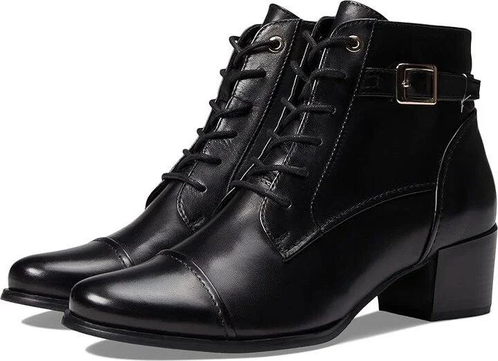 Spring Step Buckleup Women's Boots Black : EU 36 (US Women's 5.5-6) M, Leather