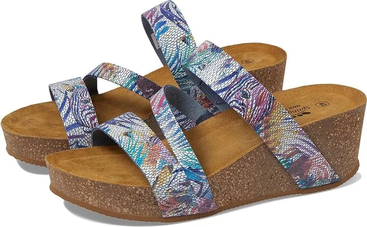 Spring Step Butterpea Women's Sandals Blue : EU 42 (US Women's 10.5-11) M, Leather/Rubber