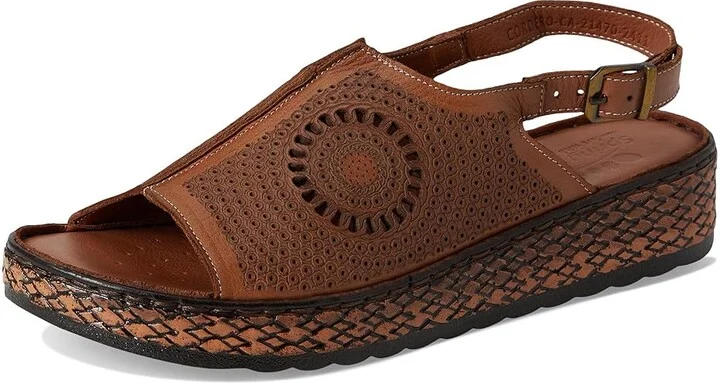 Spring Step Cordero Women's Sandals Camel : EU 39 (US Women's 8.5) M, Leather - Image 5