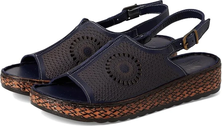 Spring Step Cordero Women's Sandals Navy : EU 41 (US Women's 9.5-10) M, Leather