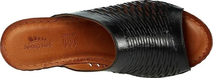 Spring Step Cunacena Women's Shoes Black : EU 38 (US Women's 7.5-8) M, Leather - Image 3
