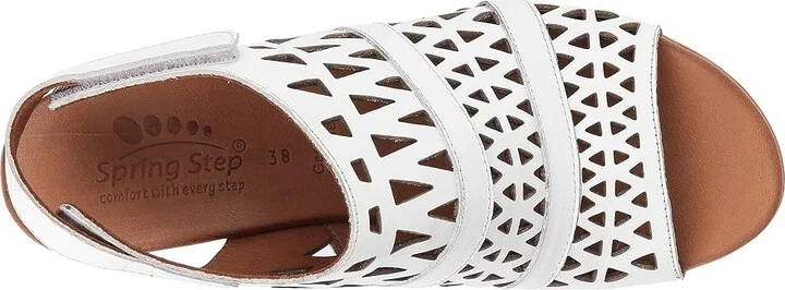 Spring Step Dorotha Women's Shoes White : EU 36 (US Women's 5.5-6) M, Leather - Image 3