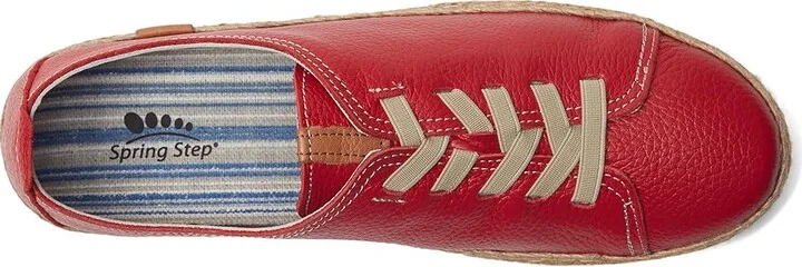 Spring Step Eloya Women's Work Lace-up Boots Red : EU 39 (US Women's 8.5) M, Leather - Image 2