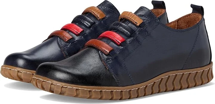 Spring Step Emmalina Women's Flat Shoes Navy : EU 37 (US Women's 6.5-7) M, Leather/Rubber
