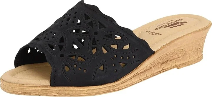 Spring Step Estella Women's Wedge Shoes Black : EU 35 (US Women's 5) M, Leather - Image 2